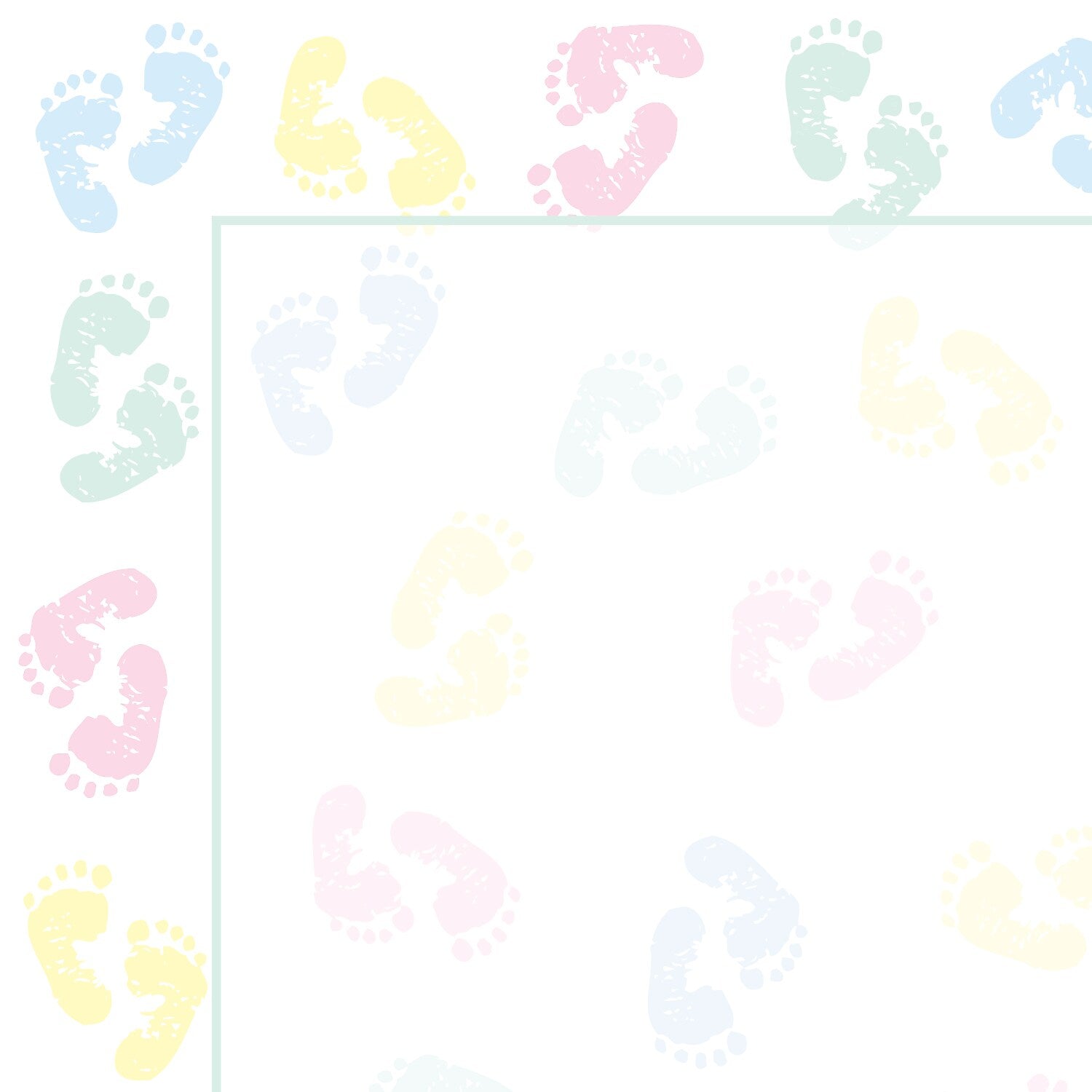 Great Papers Baby Feet, 80/Pack (2014127)