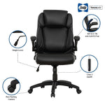 Sealy Posturepedic Hudson Ergonomic Swivel Office Chair, Black (64627)