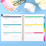 2025-2026 AT-A-GLANCE Simplified by Emily Ley 8.5" x 11" Academic Year Weekly & Monthly Planner, Plastic Cover, Happy Stripe