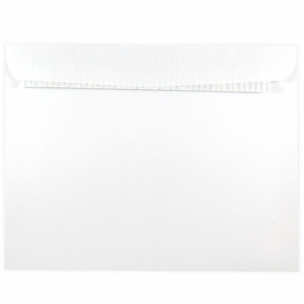 JAM Paper Self Seal Booklet Envelope 9" x 12", White, 100/Pack (356828785d)