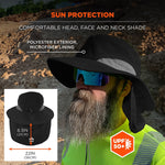 Chill-Its 8934 Cooling Sun Hat, Black, Small/Medium (12725)