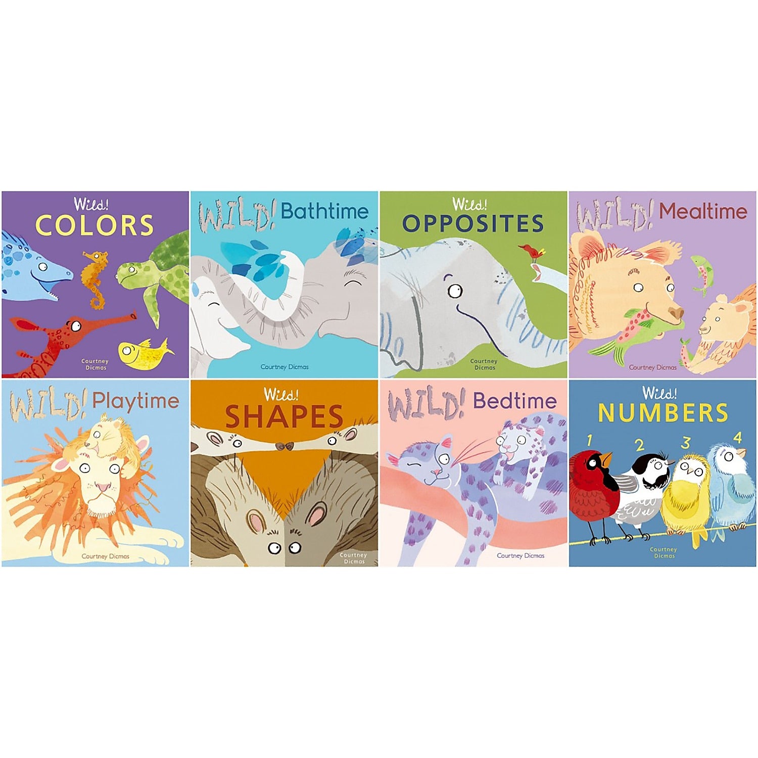 Child's Play Books Wild! Concepts Board Book Set, 8/Set (CPY9781786289872)