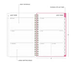 2025-2026 Blue Sky Roosevelt 5" x 8" Academic Year Weekly & Monthly Planner, Plastic Cover, Multicolored (128692-A26)