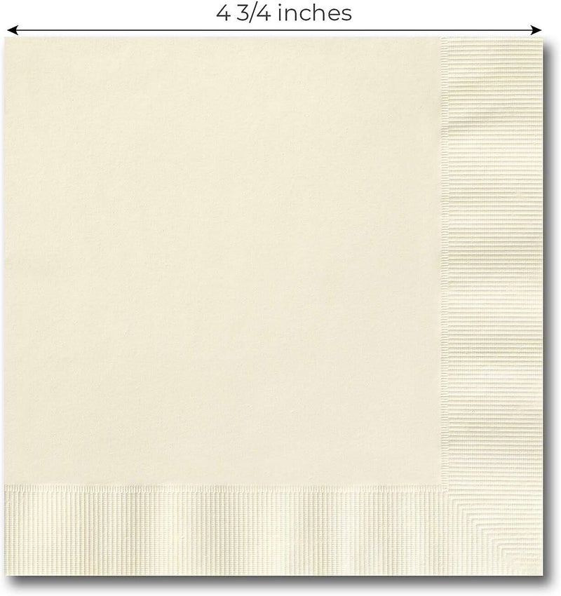 Ecru Beverage Napkin - Full Color Imprint, 100/BX