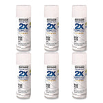 Rust-Oleum Painter's Touch 2X Ultra Cover Spray Paint, White, 12 oz., 6/Carton (331171)