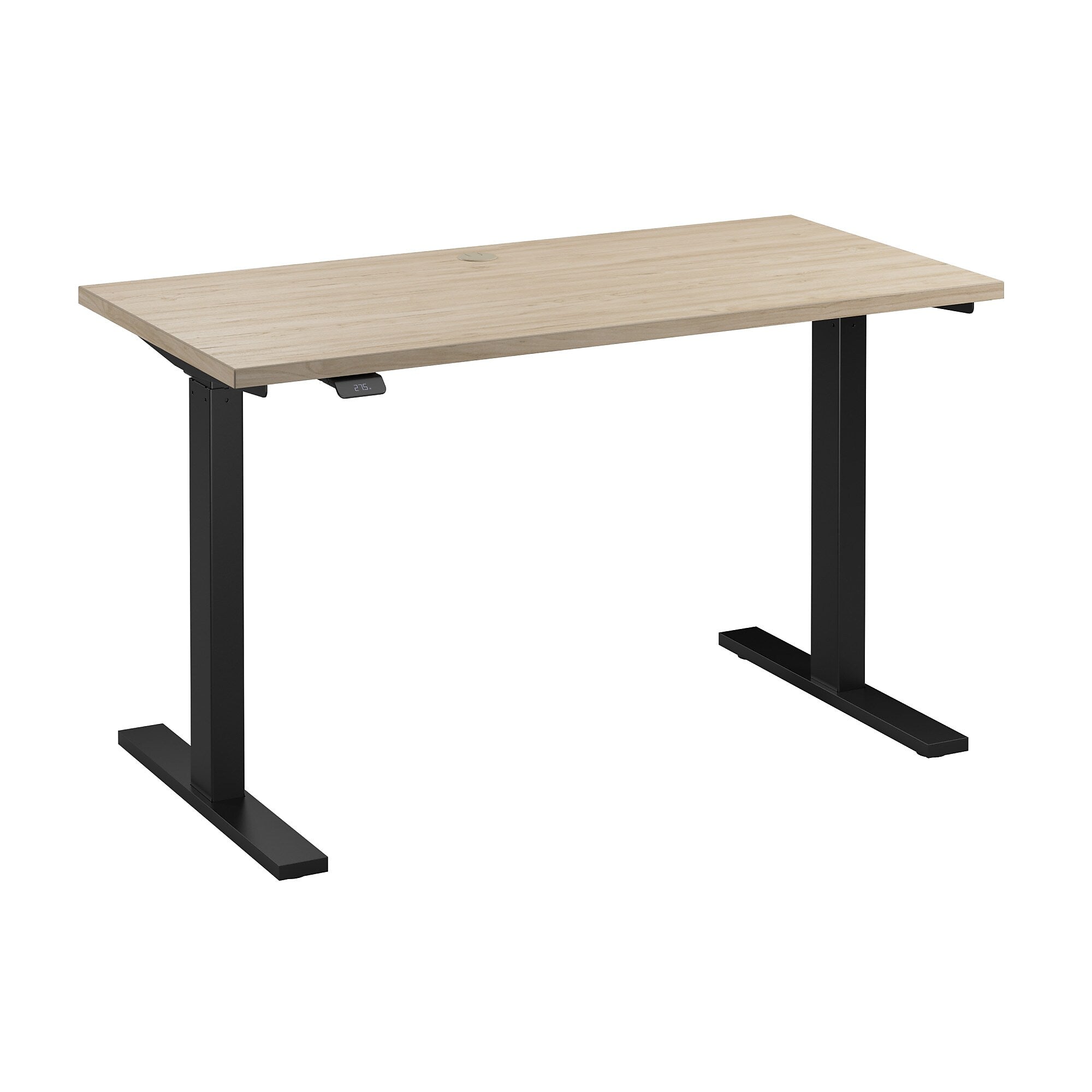 Bush Business Furniture Move 60 Series 48"W Electric Adjustable Standing Desk, Natural Elm/Black Powder Coat (M6S4824NEBK)