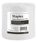 Staples 1/2" Bubble Roll, 12" x 30', Clear (4069423)