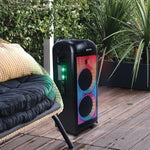 Gemni Sound 360° 1000W Portable Bluetooth Speaker w/ LED Party Lighting, Black (GPLT-360)