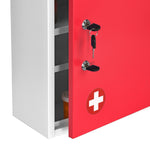 Viva Comfort Steel Medical Storage Cabinet with Dual Key Lock, 1.16 cu. ft. (999-06-RED)