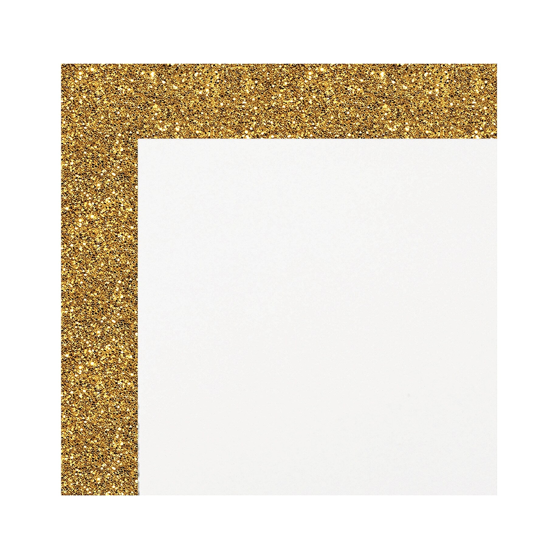Royal Brites, Mega Chip Gold Glitter Frame, White,  22 x 28, 25/PK
