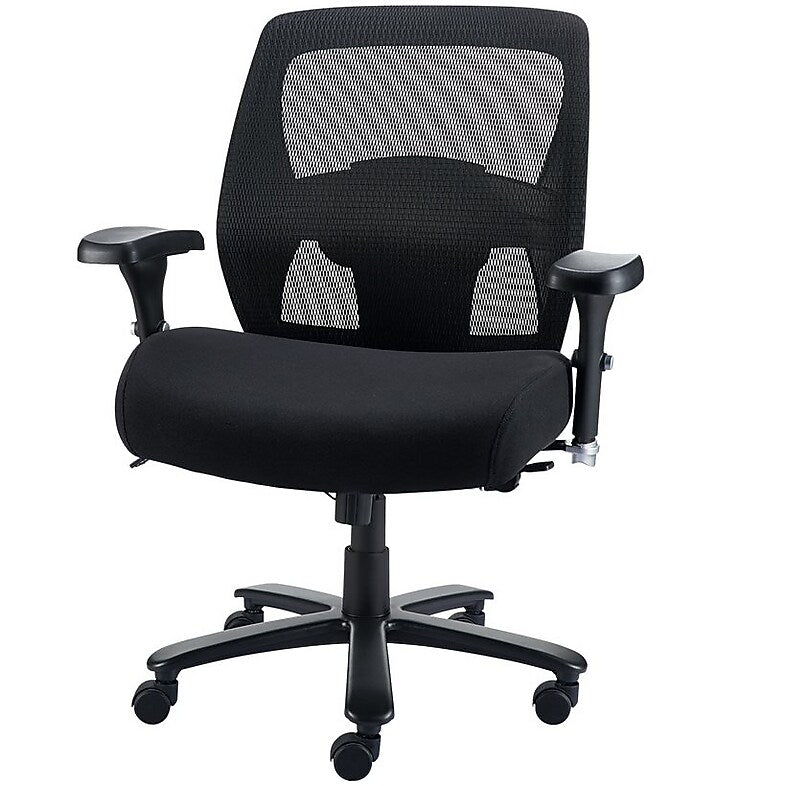 Staples Driscott Ergonomic Fabric Managers Big & Tall Chair, 400 lb. Capacity, Black (28354)