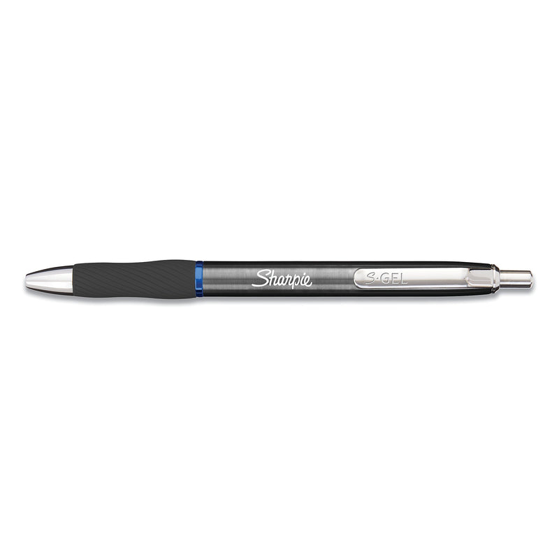 Sharpie S-Gel Retractable Gel Pen, Medium Point, 0.7 mm, Blue Ink, 12/Pack (SAN2147525)