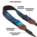 USA GEAR TrueSHOT Camera Neck Strap, Red Plaid (GRCMMS0100GAEW)