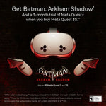 Meta Quest 3S Advanced All-in-One VR Headset with Batman: Arkham Shadow, 256GB, White (SK-1000209-01)