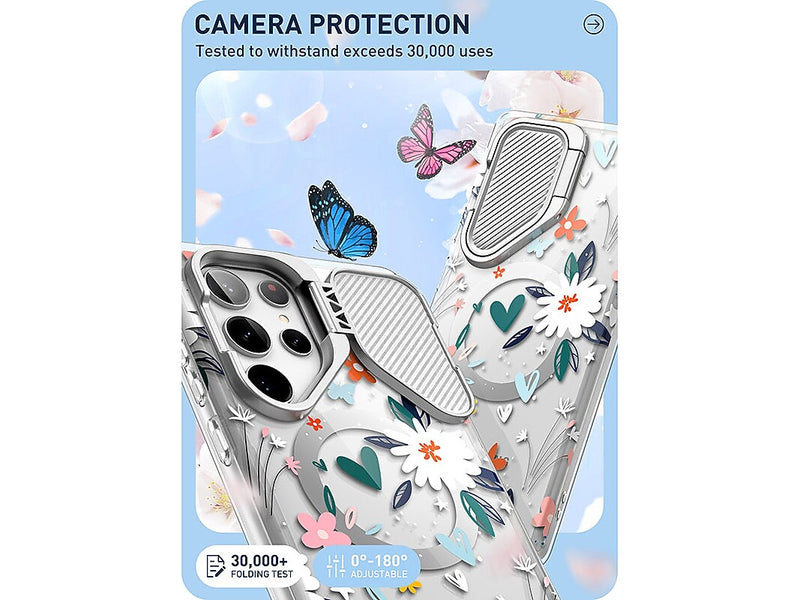 i-Blason Cosmo Clear Paint MagSafe Case for Samsung Galaxy S24 Ultra, Shock-Absorbing