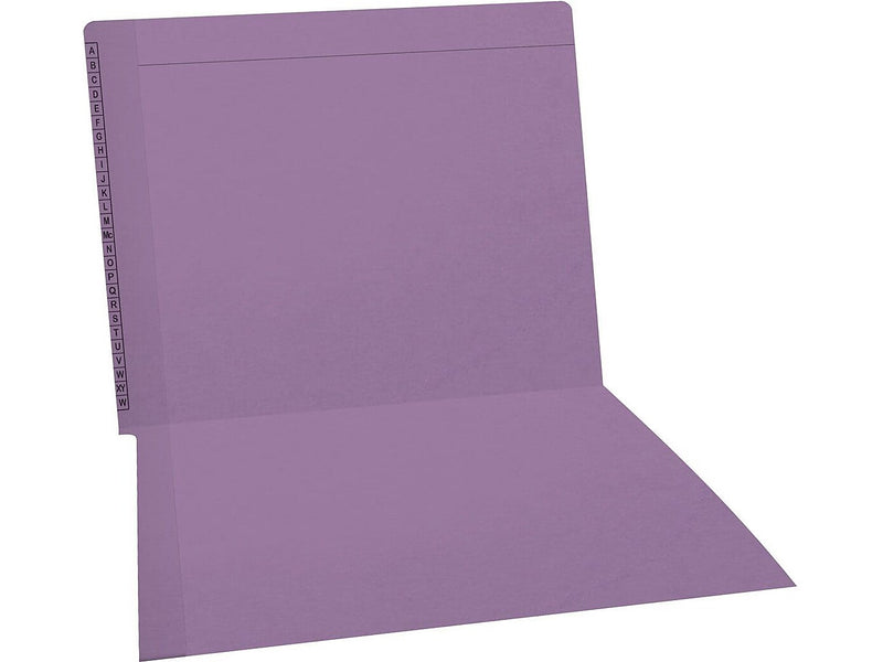 Medical Arts Press Kardex Match Reinforced End Tab File Folder, Straight Cut, Letter-Size, Lavender, 100/Box (F1170-LAV)