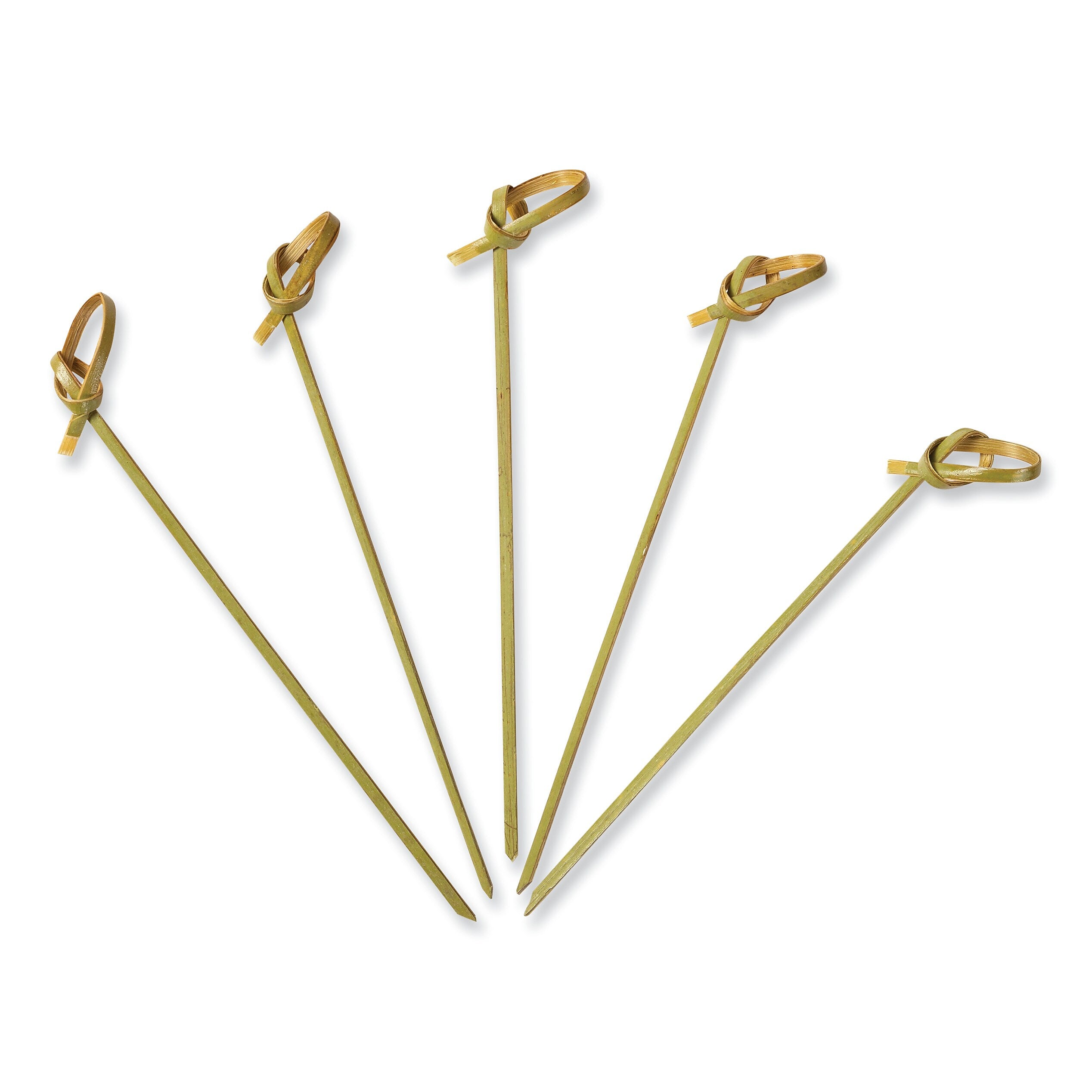 AmerCareRoyal Knotted Bamboo Pick, Natural, 4.5", 100 Pack, 10 Packs/Carton