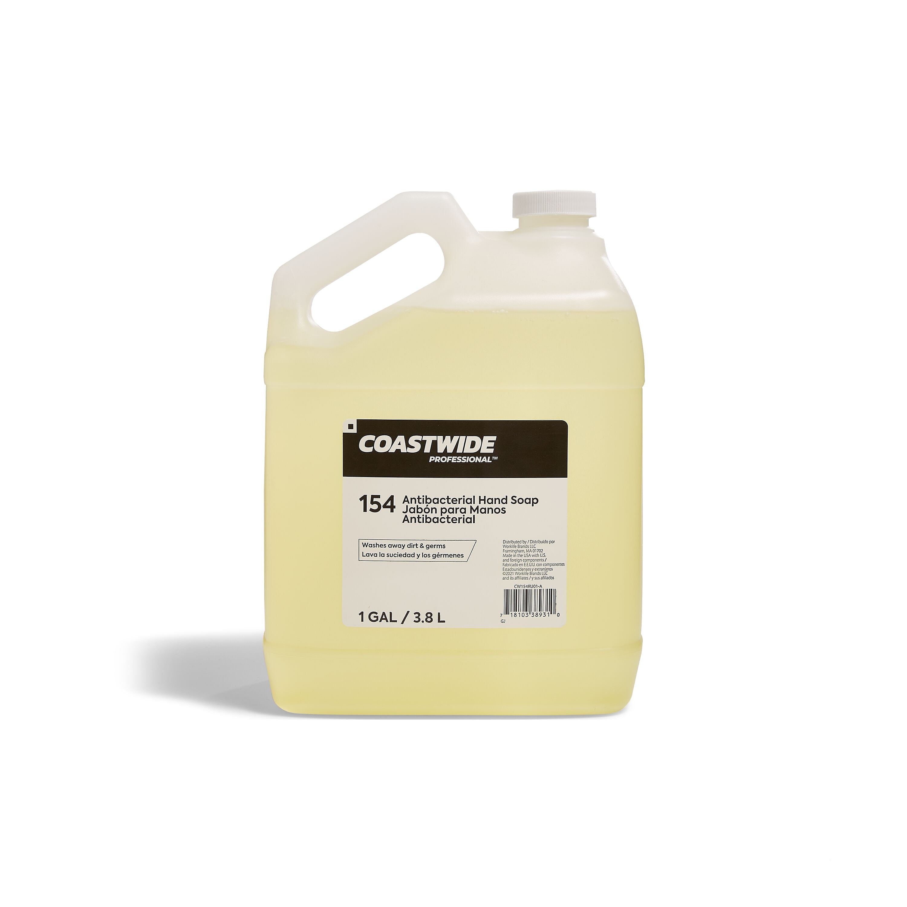Coastwide Professional Antibacterial Liquid Hand Soap Refill, 1 Gal. (CW154RU01-A)