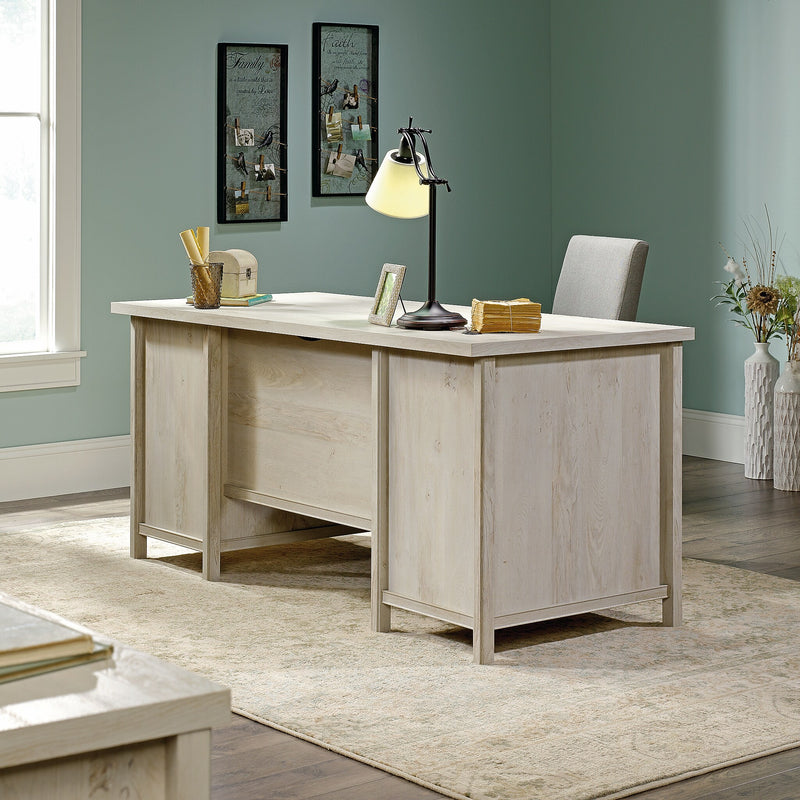 Sauder Costa 65"W Executive Desk, Chalked Chestnut (419954)