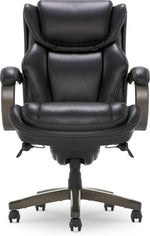 La-Z-Boy Harnett Ergonomic Faux Leather Swivel Executive Chair, Black (46253A)