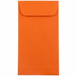 JAM Paper #7 Coin Envelopes, 3 1/2" x 6 1/2", Orange, 100/Pack (1526755d)
