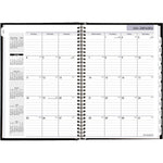 2026 AT-A-GLANCE DayMinder 8" x 11.75" Monthly Planner, Faux Leather Cover, Black (G470H-00-26)