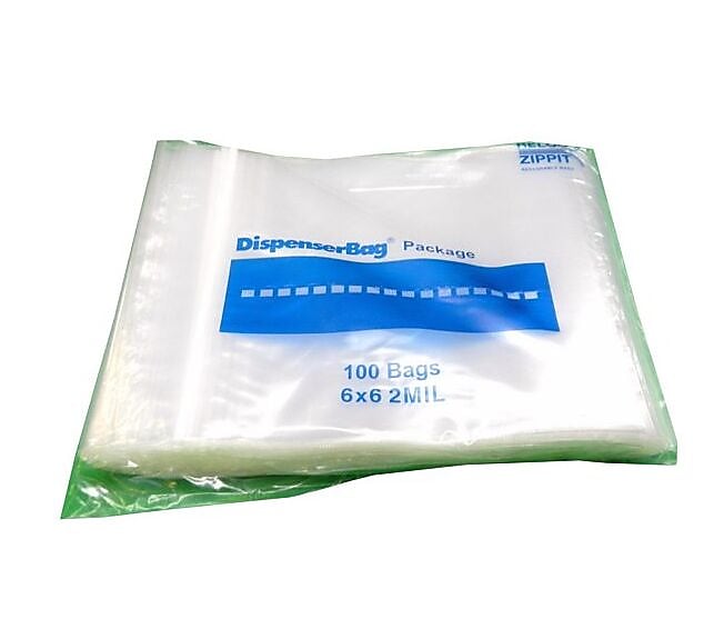 BagCo Zippit Ziplock Bags, Clear, 1000 Bags/Box (MGPMGZ2P0606)