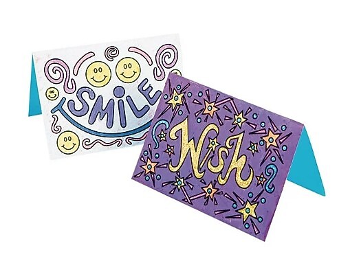 S&S Worldwide Good Vibes Velvet Art Cards 48/Pack, (GP3046)