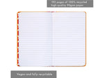 Pukka Pad Plants Over People Notebook, 5.28" x 8.46", Wide-Ruled, 96 Sheets, Orange (9705-SPP)