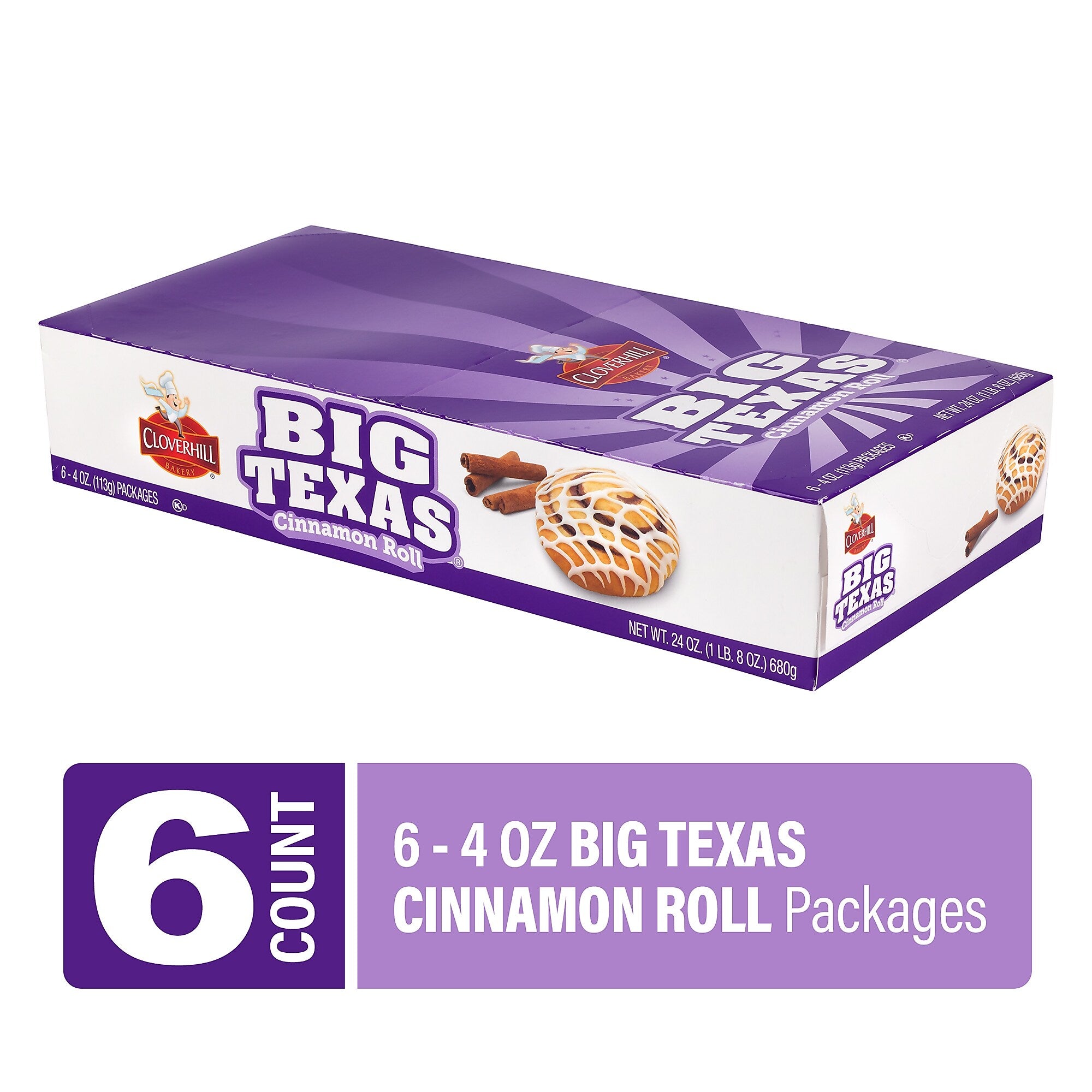Hostess Cloverhill Cinnamon Roll, 4 oz, 36/Pack (220-02473)