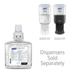 PURELL Advanced 70% Alcohol Gel Hand Sanitizer Refill for ES6 Dispenser, 1200 mL, 2/Carton (6463-02)