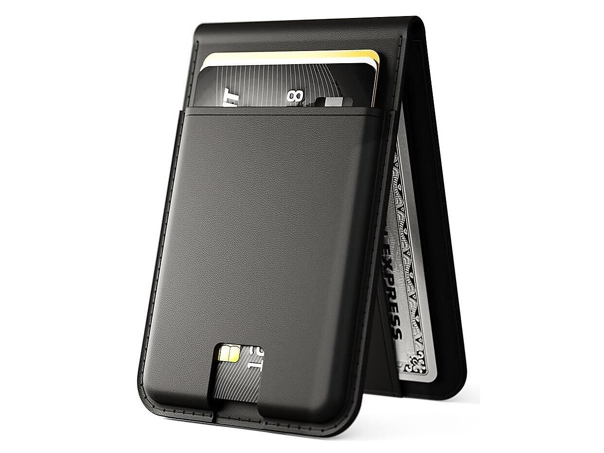 JOURNEY EZMO Magnetic MagSafe Wallet and Phone Stand, Black (JKW5BK)