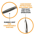 BIC Glide Retractable Ballpoint Pen, Medium Point, 1.0mm, Blue Ink, Dozen (14408/VCG11BE)