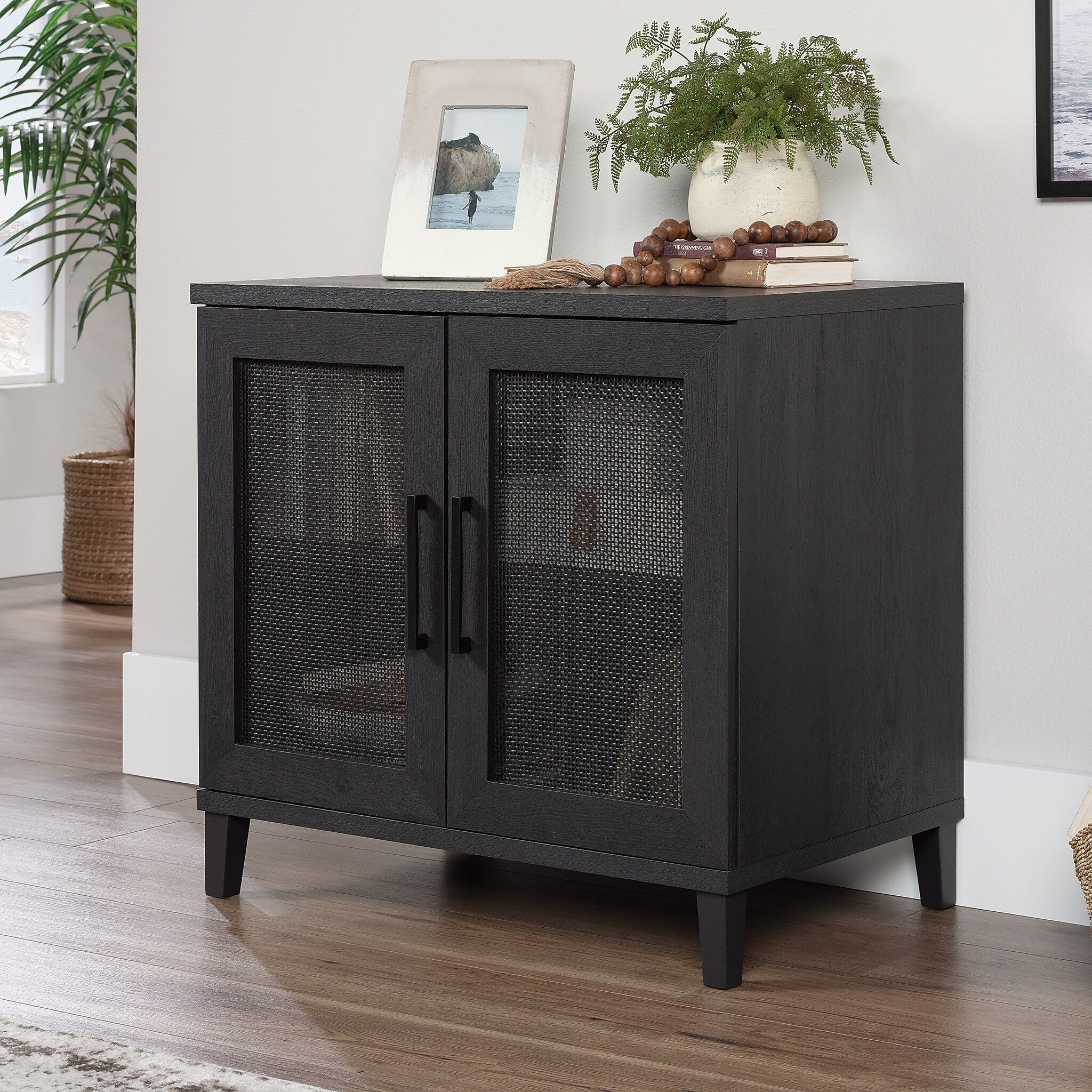 Sauder Tiffin Line 30" Storage Cabinet with 2 Shelves, Raven Oak (433270)