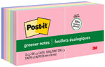 Post-it Recycled Notes, 3" x 3", Sweet Sprinkles Collection, 100 Sheet/Pad, 12 Pads/Pack (654-RP-A/654-A)