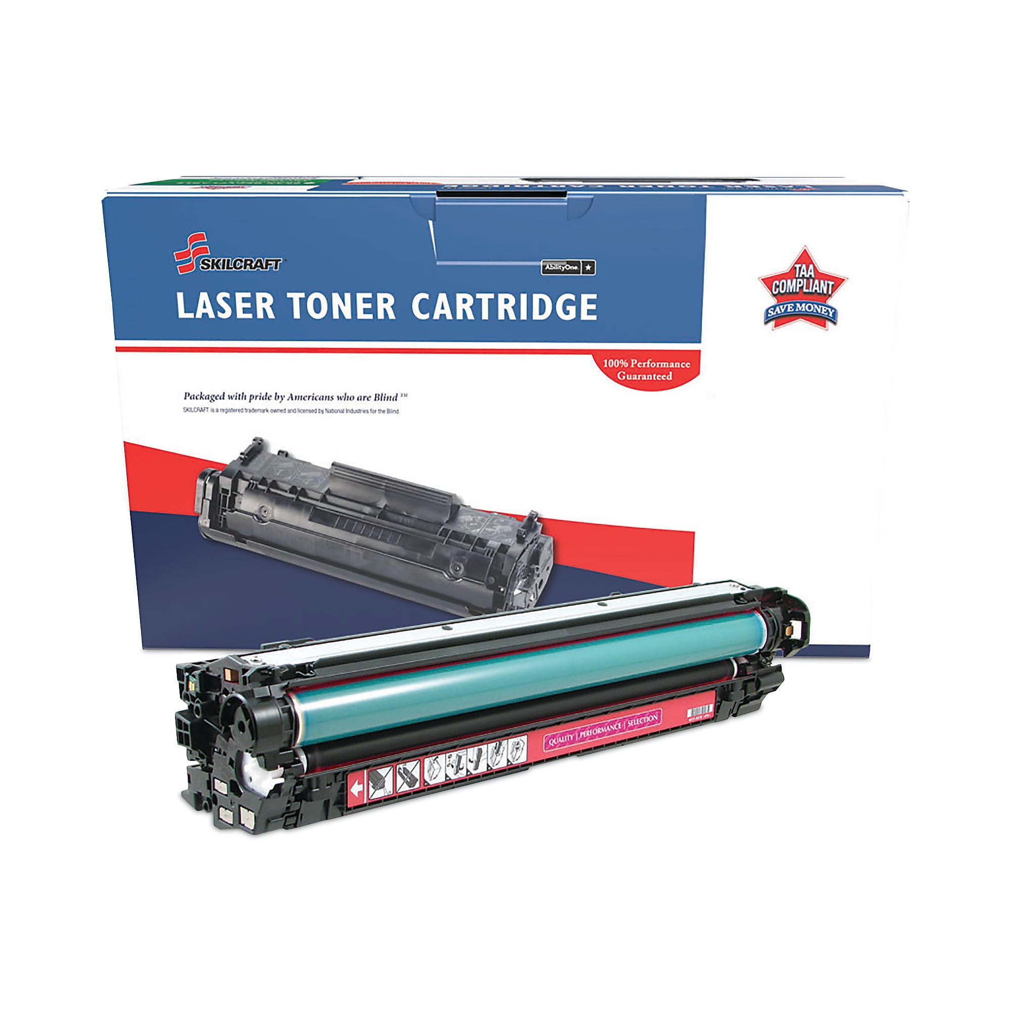 AbilityOne 7510016961584 Remanufactured CE273A (650A) Toner, 15,000 Page-Yield, Magenta (NSN6961584)