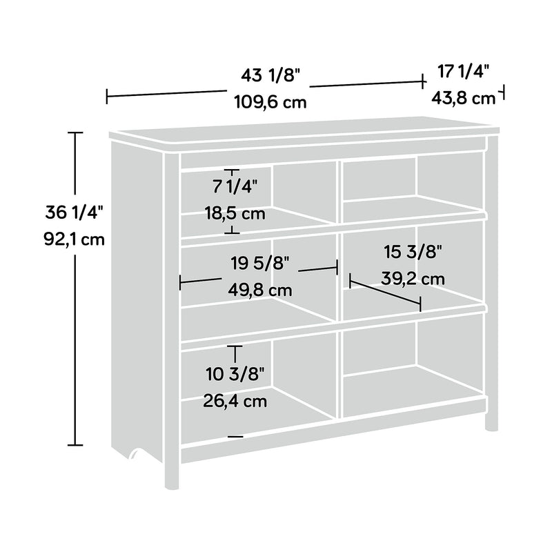Sauder Dover Edge 36"H Bookcase, Timber Oak (433523)