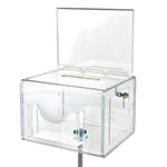 Azar Displays XL Suggestion Box with Pocket (206325-CLR)