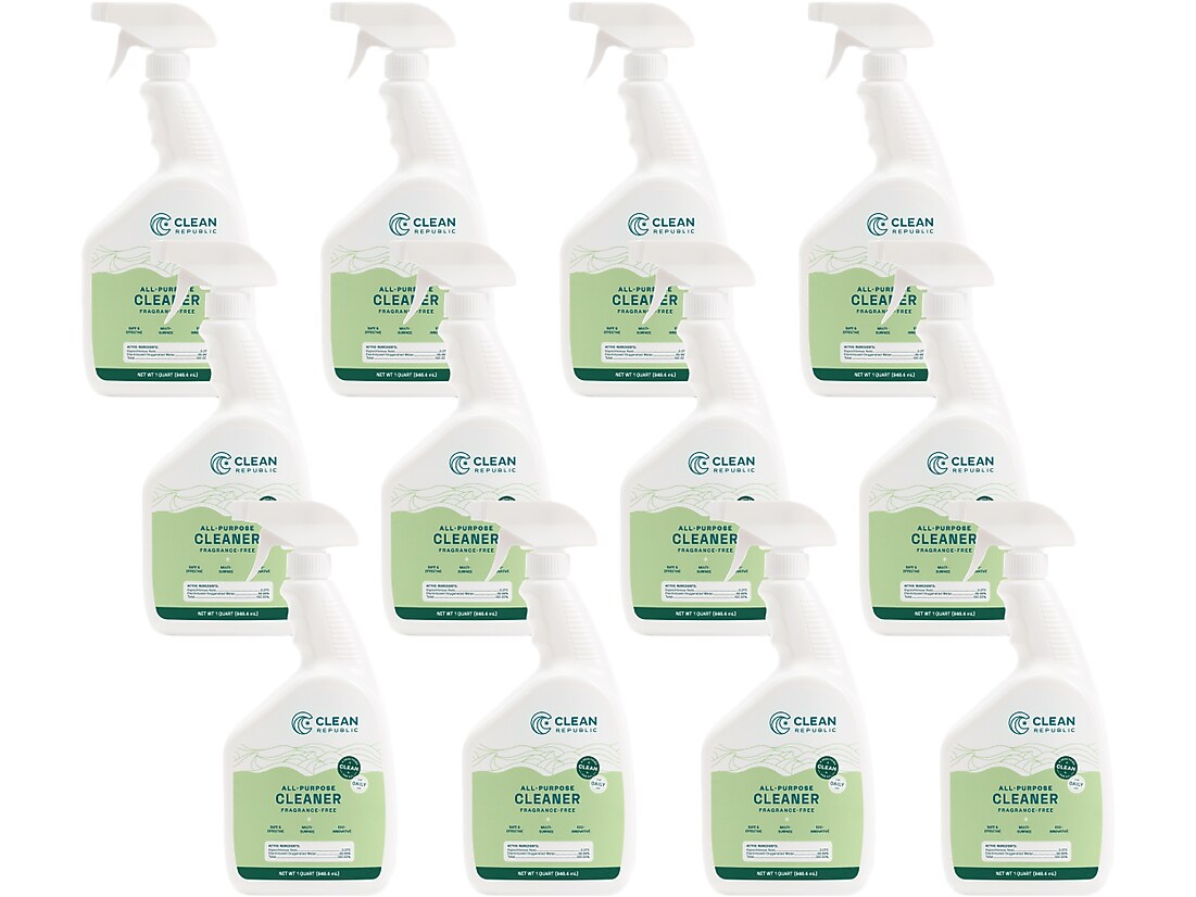Clean Republic All-Purpose Cleaner, 32 Fl. Oz., 12/Carton (CH837)