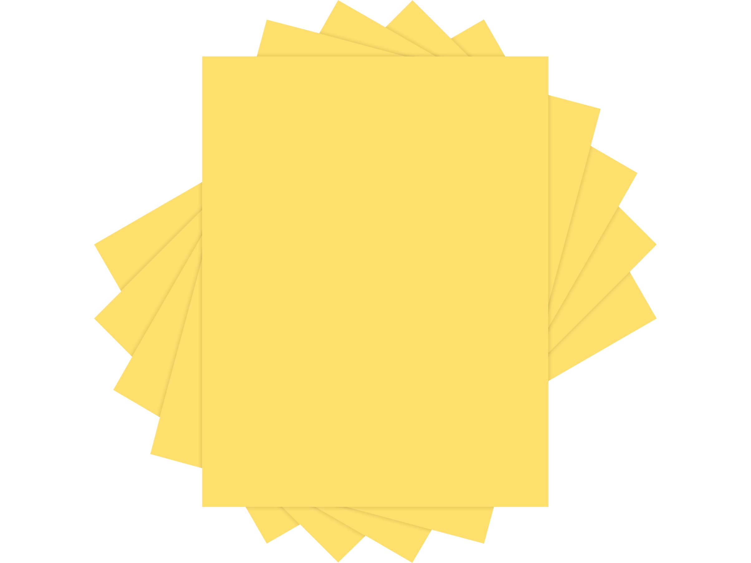 Lettermark Colors 30% Recycled Colored Paper, 20 lbs., 8.5" x 11", Goldenrod, 500 Sheets/Ream (94299)