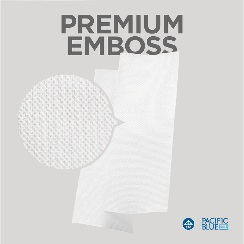 Pacific Blue Select Recycled Multifold Paper Towels, 1-ply, 250 Sheets/Pack, 16 Packs/Carton (20389)