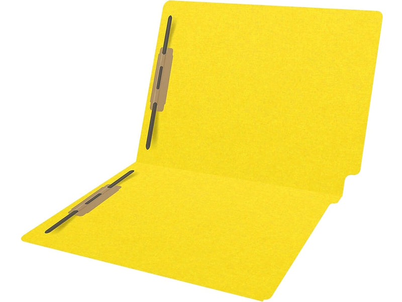 Medical Arts Press Heavy-Duty End Tab File Folder, Straight Cut, Letter-Size, Yellow, 40/Box (S-09459-YLW)