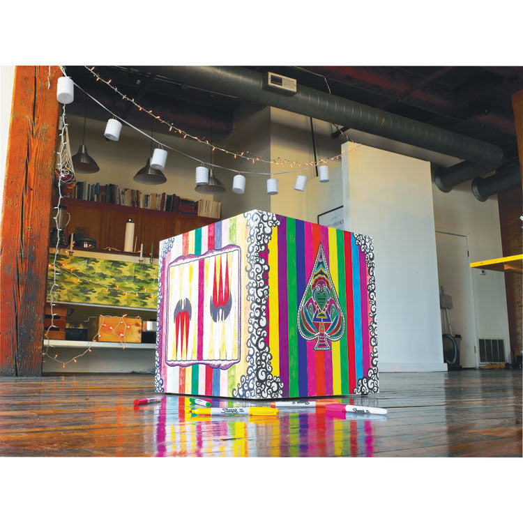 Fine Tip Permanent Marker, Fine Bullet Tip, Assorted Colors, 24/pack