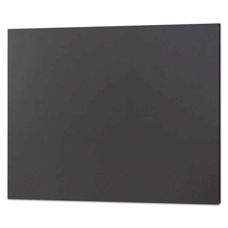 Foam Board, CFC-Free Polystyrene, 20 x 30, Black Surface and Core, 10/Carton
