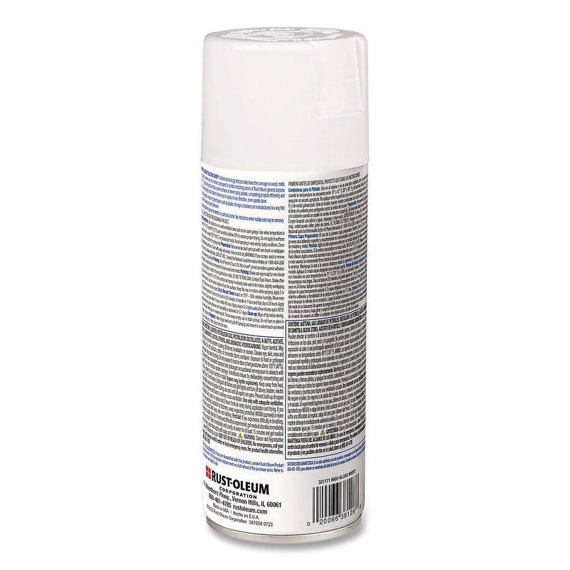 Rust-Oleum Painter's Touch 2X Ultra Cover Spray Paint, White, 12 oz., 6/Carton (331171)