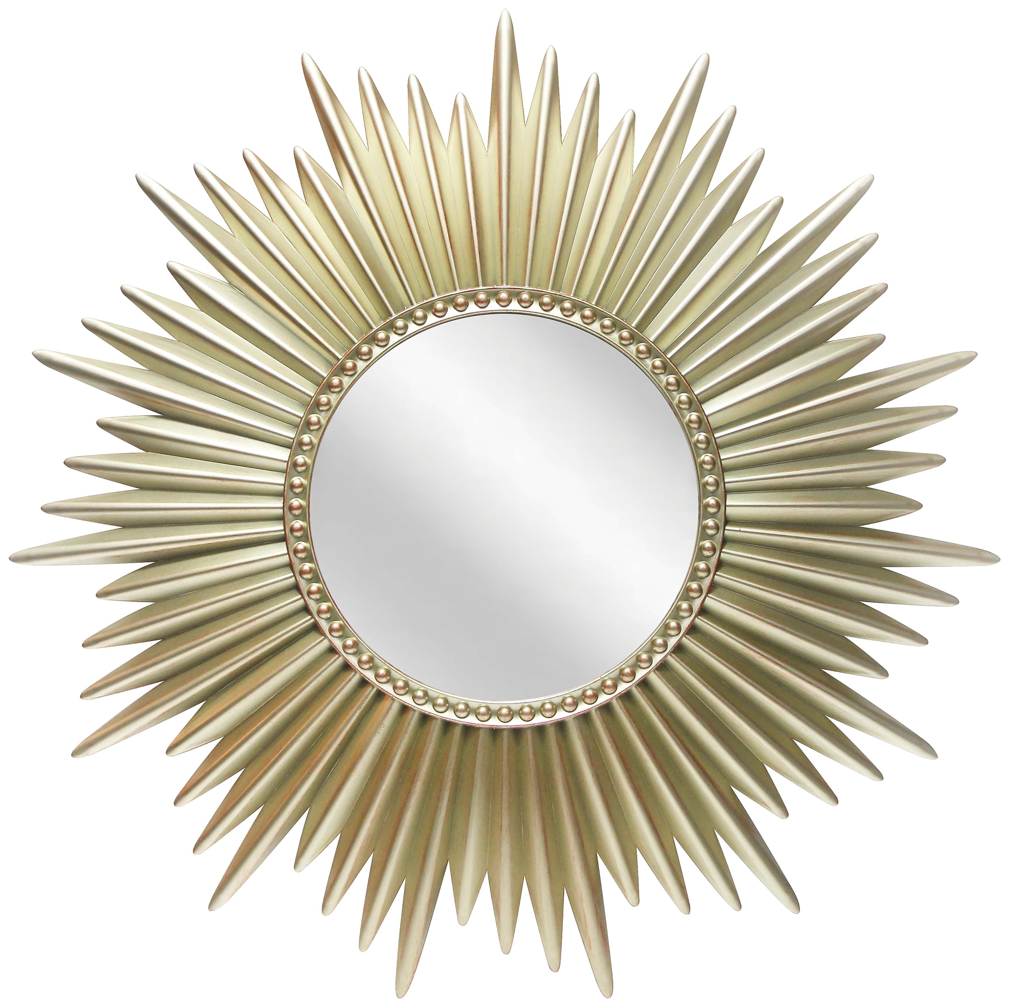 Infinity Instruments Sunburst Gold Plastic Framed Wall Mirror, 24" (20260GD-MR)