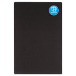Oval Office Fabric Board, 48" x 36", Black Surface
