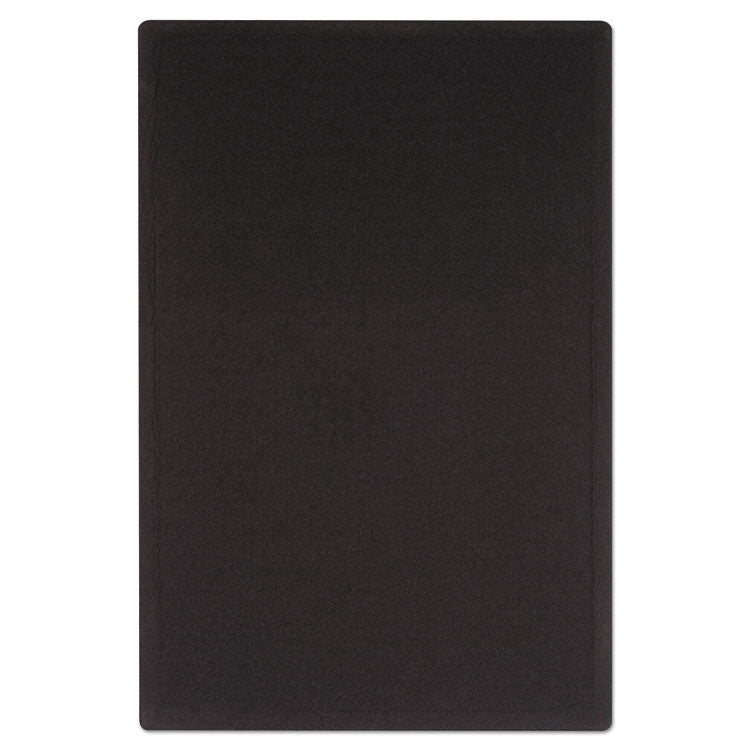 Oval Office Fabric Board, 48" x 36", Black Surface