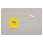 Oval Office Fabric Board, 48" x 36", Gray Surface