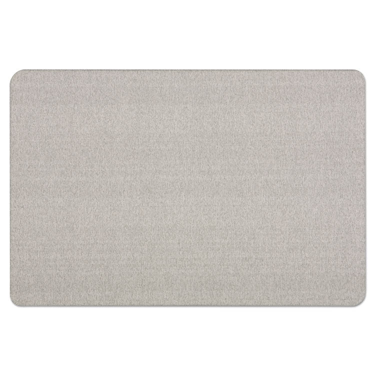 Oval Office Fabric Board, 36" x 24", Gray Surface